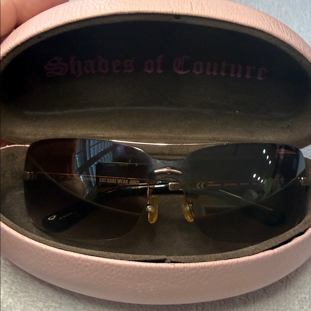 Juicy Couture Honor Gold Square Rounded Fashion Designer Sunglasses - Picture 10 of 10